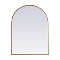 thumbnail image 1 of Metal Frame Arch Mirror 22x30 Inch in Brass, 1 of 10