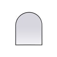 thumbnail image 1 of Metal Frame Arch Mirror 24x30 Inch in Black, 1 of 7
