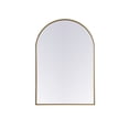 thumbnail image 1 of Metal Frame Arch Mirror 27x40 Inch in Brass, 1 of 7