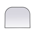 thumbnail image 1 of Metal Frame Arch Mirror 36x30 Inch in Black, 1 of 9