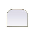 thumbnail image 1 of Elegant Decor Metal Frame Arch Mirror 40x34 Inch in Brass, 1 of 10