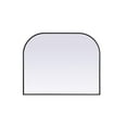 thumbnail image 1 of Elegant Decor Metal Frame Arch Mirror 42x34 Inch in Black, 1 of 10