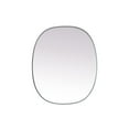 thumbnail image 1 of Elegant Decor Metal Frame Oval Mirror 30x36 Inch in Silver, 1 of 12