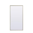 thumbnail image 1 of Elegant Decor Metal Frame Rectangle Full Length Mirror 30x60 Inch in Brass, 1 of 11
