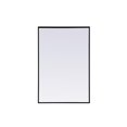 thumbnail image 1 of Elegant Decor Metal Frame Rectangle Mirror 24x36 Inch in Black, 1 of 12