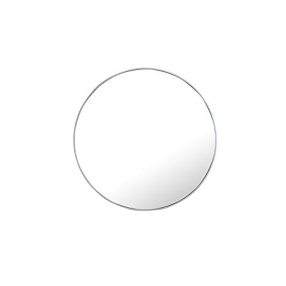 Metal frame Round Mirror 42 inch Silver finish
