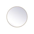 thumbnail image 1 of Metal frame round mirror 45 inch in Brass, 1 of 4