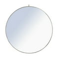 thumbnail image 1 of Elegant Decor Metal frame Round Mirror with decorative hook 48 inch Silver finish, 1 of 13