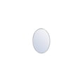 thumbnail image 1 of Elegant Decor Metal frame oval mirror 34 inch in silver, 1 of 4