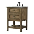 thumbnail image 1 of Elegant Decor Metropolis 24" Aluminum MDF Single Bathroom Vanity in Driftwood, 1 of 8