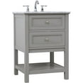 thumbnail image 1 of Elegant Decor Metropolis 24" Single Marble Top Bathroom Vanity in Gray, 1 of 14