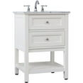 thumbnail image 1 of Elegant Decor Metropolis 24" Single Marble Top Bathroom Vanity in White, 1 of 14