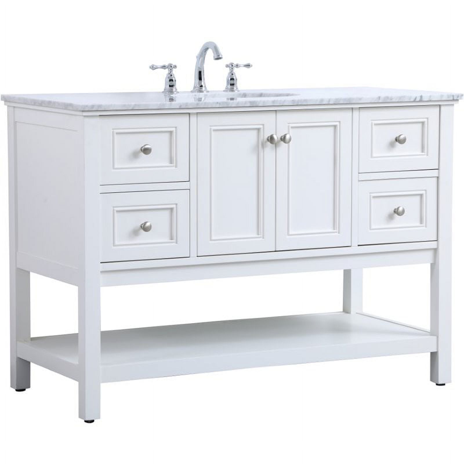 Modway Render 48" Single Sink Bathroom Vanity in Oak White