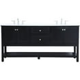 thumbnail image 1 of Elegant Kitchen and Bath 72 in. double sink bathroom vanity set in Black, 1 of 14