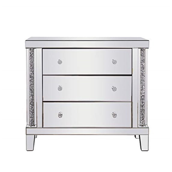 35.5 inch Crystal Cabinet Silver Royal Cut Crystal
