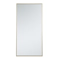 thumbnail image 1 of Metal frame rectangle mirror 36 inch in Brass, 1 of 4