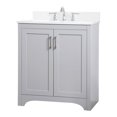 thumbnail image 1 of 30 inch Single Bathroom Vanity in Grey with Backsplash, 1 of 8