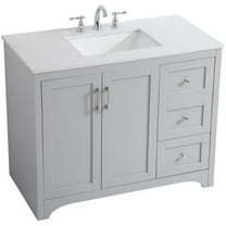 Elegant Kitchen and Bath 42 inch Single Bathroom Vanity in Grey