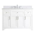 thumbnail image 1 of 48 inch Single Bathroom Vanity in White with Backsplash, 1 of 8
