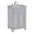 thumbnail image 1 of Elegant Kitchen and Bath 24 In. Single Bathroom Vanity Set In Light Grey, 1 of 10