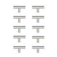 thumbnail image 1 of Elegant Decor PL400-1-NK-10PK Quinn Multipack T Bar Pull, Brushed Nickel - Pack of 10, 1 of 7