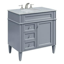 32" Single Bathroom Vanity set in Grey