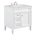 thumbnail image 1 of Elegant Decor Park Ave 32" Wood Single Bathroom Vanity in White, 1 of 11