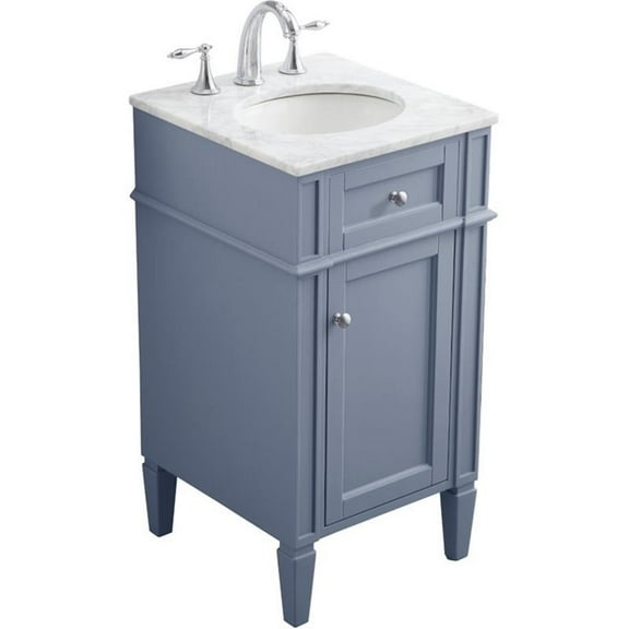 18 in. Single Bathroom Vanity set in grey