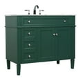 thumbnail image 1 of Elegant Kitchen and Bath 40 inch Single bathroom vanity in green, 1 of 8