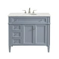 thumbnail image 1 of Elegant Decor Park Avenue 40" Wood Single Bathroom Vanity in Gray, 1 of 7