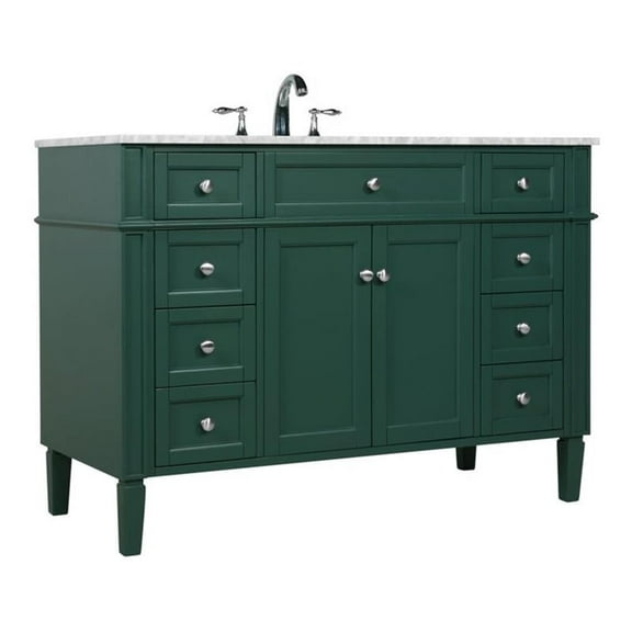 Elegant Kitchen and Bath 48 inch Single bathroom vanity in green