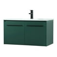 thumbnail image 1 of 36 inch single bathroom vanity in green, 1 of 8