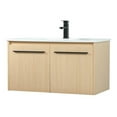 thumbnail image 1 of 36 inch single bathroom vanity in maple, 1 of 8