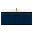 thumbnail image 1 of Elegant Decor Penn 48" MDF Single Bathroom Vanity with Backsplash in Blue, 1 of 10