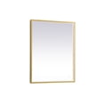 thumbnail image 1 of Elegant Decor Pier 20x36 inch LED mirror with adjustable color temperature 3000K/4200K/6400K in brass, 1 of 13
