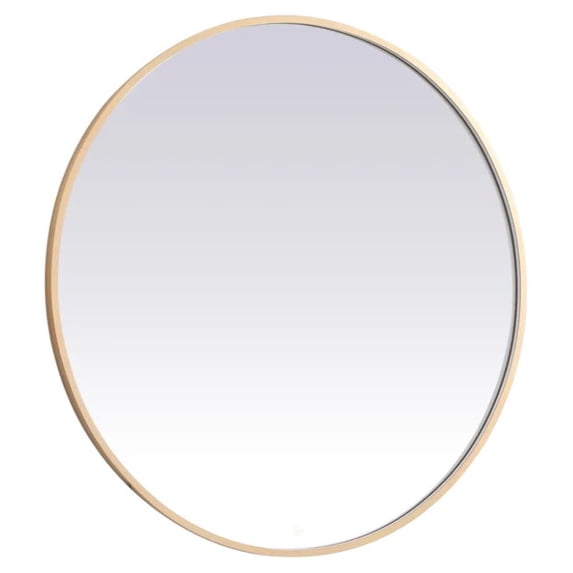 Elegant Decor Pier 48 inch LED mirror with adjustable color temperature 3000K/4200K/6400K in brass