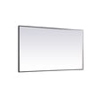 thumbnail image 1 of Elegant Decor Pier 42x72 inch LED mirror with adjustable color temperature 3000K/4200K/6400K in black, 1 of 13