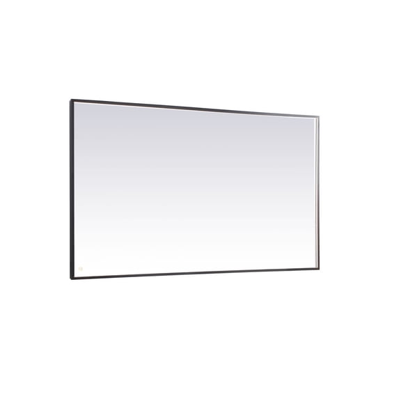 Elegant Decor Pier 42x72 inch LED mirror with adjustable color temperature 3000K/4200K/6400K in black