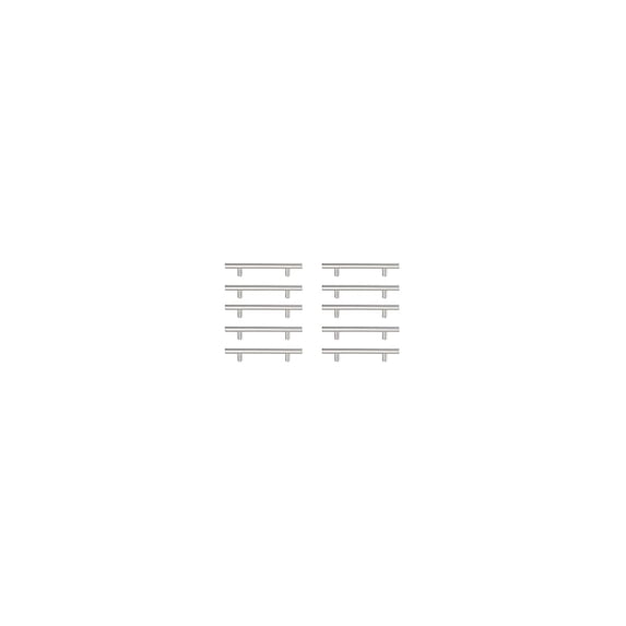 Elegant Decor PL400-4-NK-10PK 4 in. Quinn Multipack Center To Center Bar Pull, Brushed Nickel - Pack of 10