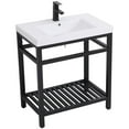 thumbnail image 1 of 30 inch Single Bathroom Metal Vanity in Black, 1 of 14