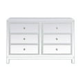thumbnail image 1 of 48 inch mirrored six drawer cabinet in white, 1 of 2