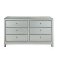 thumbnail image 1 of Elegant Decor Reflexion 6 Drawer 60" Mirrored Dressser in Antique Silver, 1 of 13