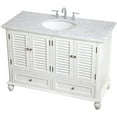 thumbnail image 1 of Elegant Kitchen and Bath 48 inch Single Bathroom Vanity in Antique White, 1 of 16