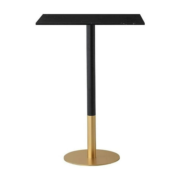 Elegant Decor Ronan 28 Inch Pub Table In Black
