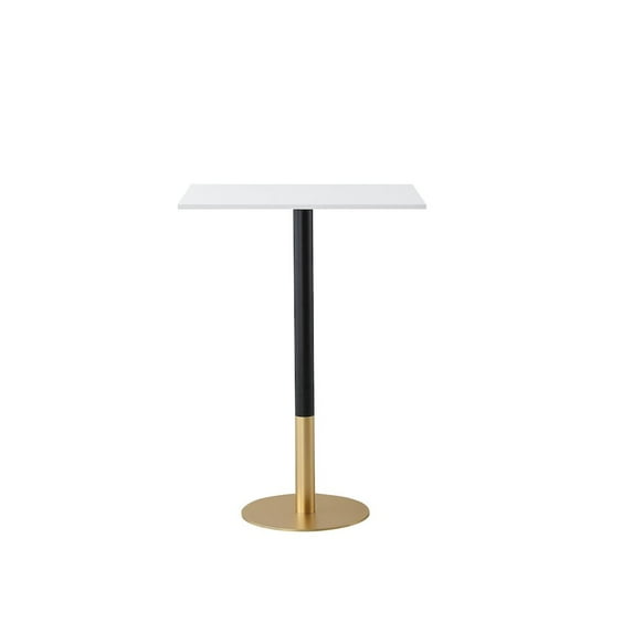 Elegant Decor Ronan 28 Inch Pub Table In White