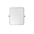thumbnail image 1 of Elegant Decor Soft Corner Pivot Mirror 20X24 Inch In Silver, 1 of 10