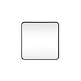 thumbnail image 1 of Elegant Decor Soft corner metal square mirror 30x30 inch in Black, 1 of 10