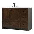 thumbnail image 1 of Elegant Decor Soma 42" Aluminum MDF Single Bathroom Vanity in Expresso, 1 of 8