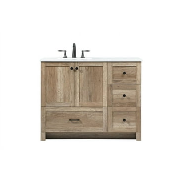 Elegant Lighting Vf2842 Soma 42" Free Standing Single Basin Vanity Set - Wood
