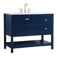 thumbnail image 1 of 42 inch Single Bathroom Vanity in Blue, 1 of 8